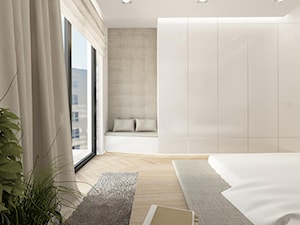Mieszkanie z antresolą - Sypialnia, styl nowoczesny - zdjęcie od Ewelina Witkowska Architektura Wnętrz