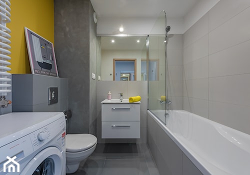 łazienka szarość złamana żółcią - zdjęcie od Michał Ślusarczyk