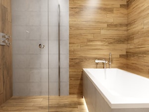 drewno i beton w łazience - zdjęcie od Michał Ślusarczyk