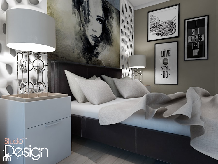 sypialnia w stylu nowoczesnym - zdjęcie od Michał Ślusarczyk
