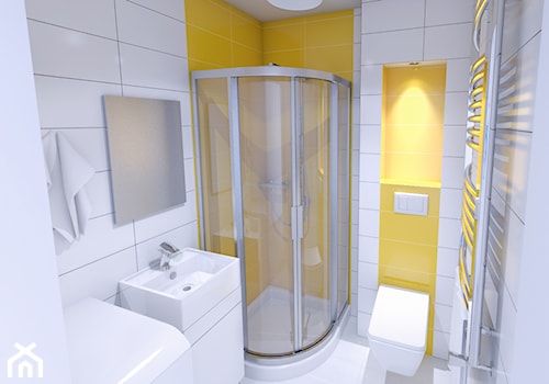 aranżacja łazienki 2,5 m2 w kawalerce 24 m2 - zdjęcie od Michał Ślusarczyk