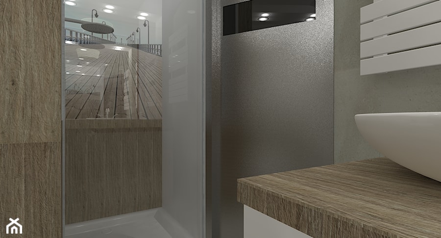 łazienka white&wood - zdjęcie od Dekomania Studio