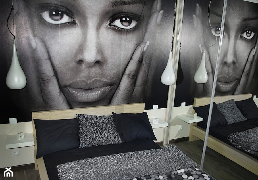 sypialnia z czarną damą - zdjęcie od Dekomania Studio