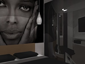 sypialnia z czarną damą- etap projektowy - zdjęcie od Dekomania Studio