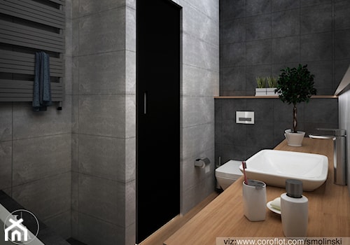 Frozen Garden bathroom - Mała bez okna łazienka, styl minimalistyczny - zdjęcie od Inter Adore