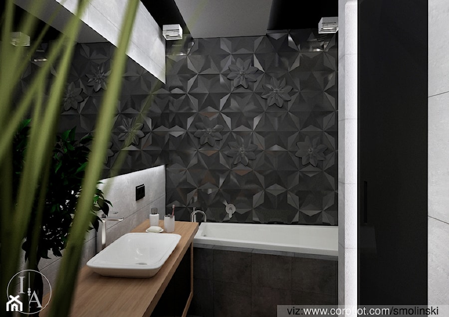 Frozen Garden bathroom - Średnia bez okna łazienka, styl minimalistyczny - zdjęcie od Inter Adore