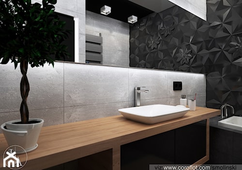 Frozen Garden bathroom - Średnia bez okna z punktowym oświetleniem łazienka, styl minimalistyczny - zdjęcie od Inter Adore