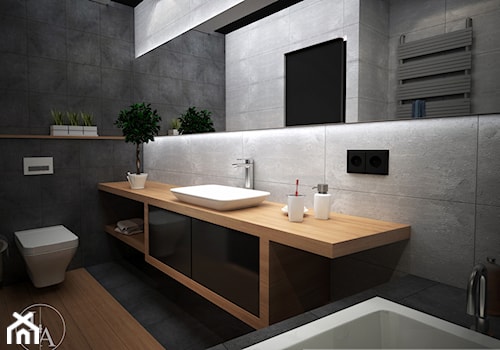 Frozen Garden bathroom - Średnia z punktowym oświetleniem łazienka, styl minimalistyczny - zdjęcie od Inter Adore