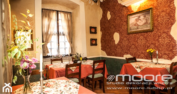 Włoska restauracja - zdjęcie od Studio Dekoracji Wnętrz MOORE