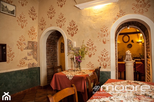 Włoska restauracja - zdjęcie od Studio Dekoracji Wnętrz MOORE