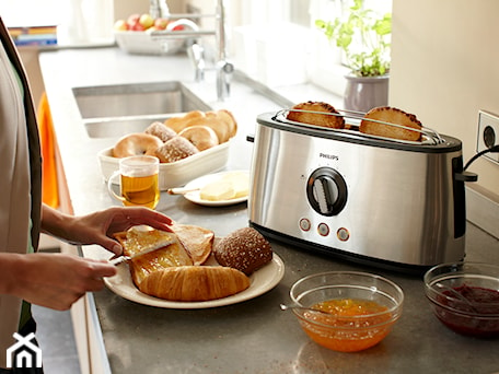 Aranżacje wnętrz - Kuchnia: toster - Kuchnia, styl nowoczesny - Philips. Przeglądaj, dodawaj i zapisuj najlepsze zdjęcia, pomysły i inspiracje designerskie. W bazie mamy już prawie milion fotografii!