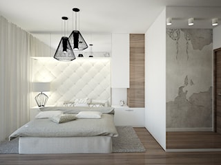 Sypialnia w stylu modern glamour