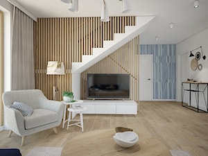 Dom w Tykocinie - Salon, styl skandynawski - zdjęcie od MOUD Joanna Swatek