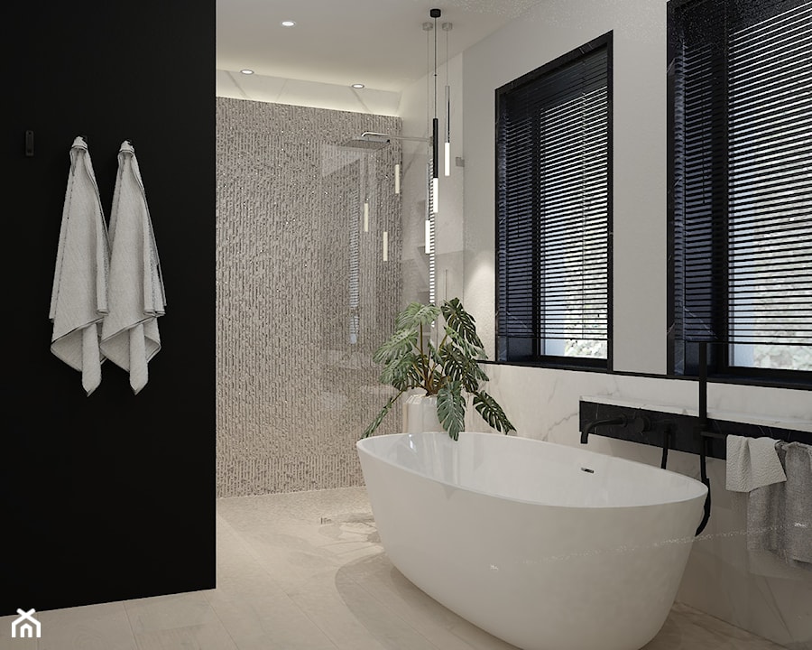 łazienka w stylu nowoczesnym opcja 2 - zdjęcie od MOUD Joanna Swatek