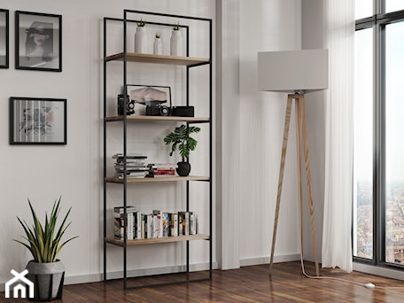 Aranżacje wnętrz - Salon: Minimalistyczny regał loft w stylu skandynawskim, SABIK. - LIGHTWOOD. Przeglądaj, dodawaj i zapisuj najlepsze zdjęcia, pomysły i inspiracje designerskie. W bazie mamy już prawie milion fotografii!