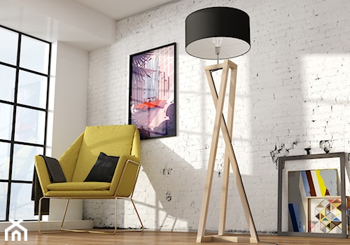 Lampa podłogowa z drewna LW23 w stylu skandynawskim, lampy drewniane. - zdjęcie od LIGHTWOOD