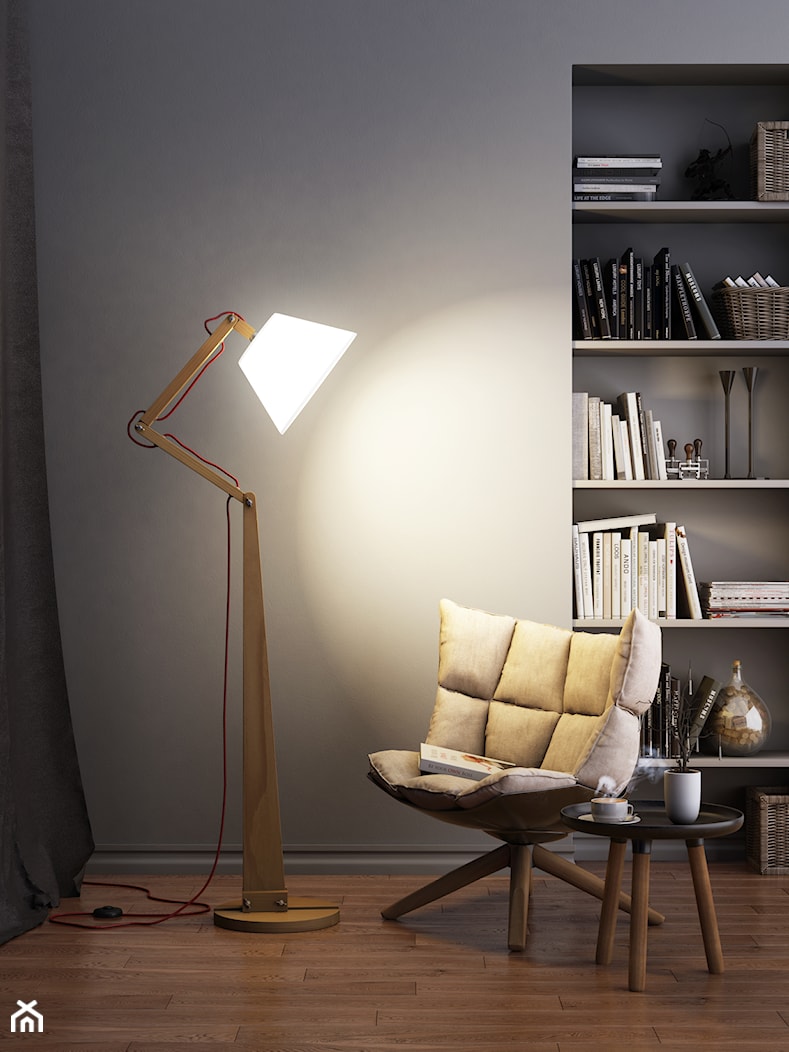 Lampa podłogowa LW17 w stylu skandynawskim. - zdjęcie od LIGHTWOOD - Homebook