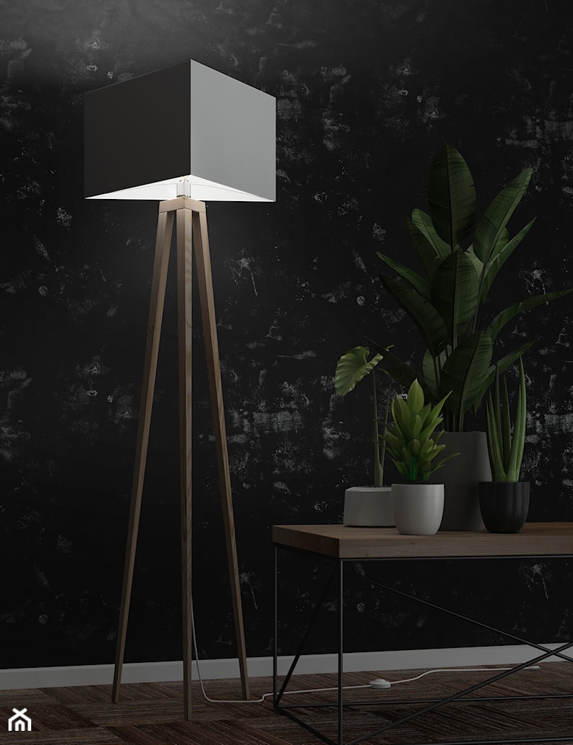 Lampa podłogowa z drewna na trzech nogach w stylu skandynawskim LW27 - zdjęcie od LIGHTWOOD - Homebook