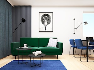 In grey tones - Salon, styl nowoczesny - zdjęcie od NOON Pracownia Projektowa