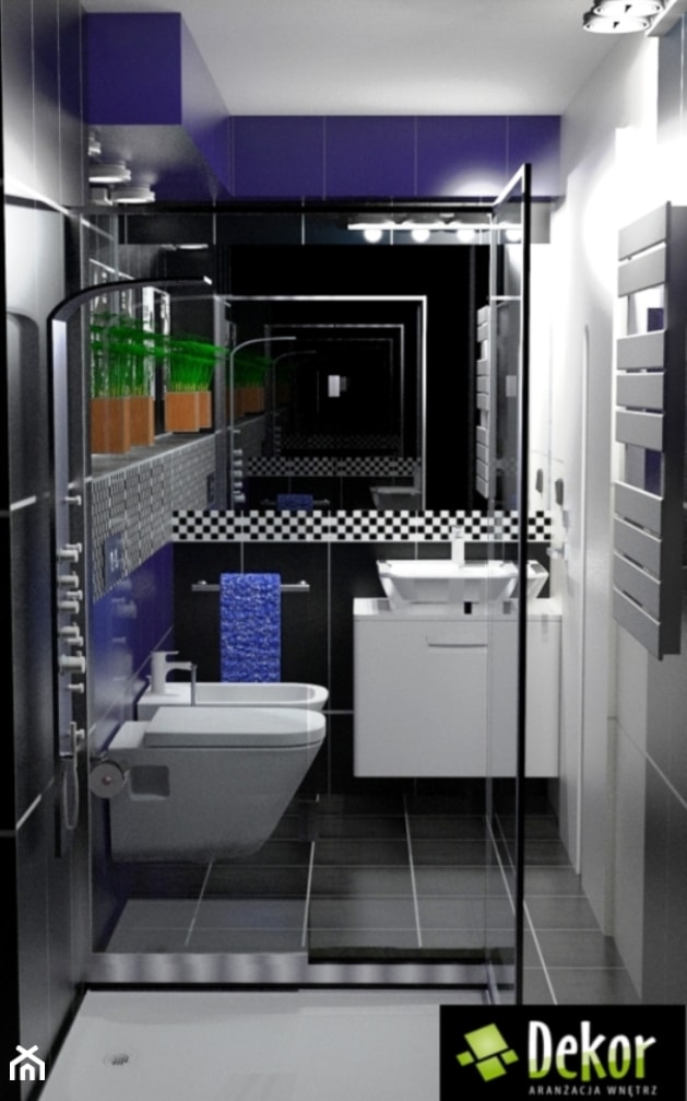 łazienka loft - zdjęcie od Niebudek Interior Design Agnieszka Niebudek