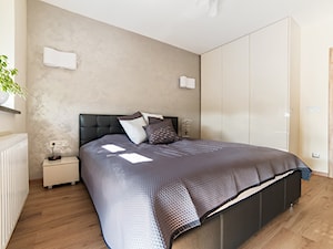 Mieszkanie Legnica realizacja - Średnia szara sypialnia, styl tradycyjny - zdjęcie od Niebudek Interior Design Agnieszka Niebudek