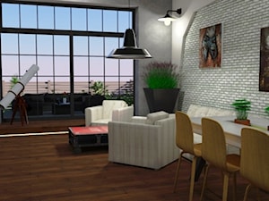 salon loft - zdjęcie od Niebudek Interior Design Agnieszka Niebudek