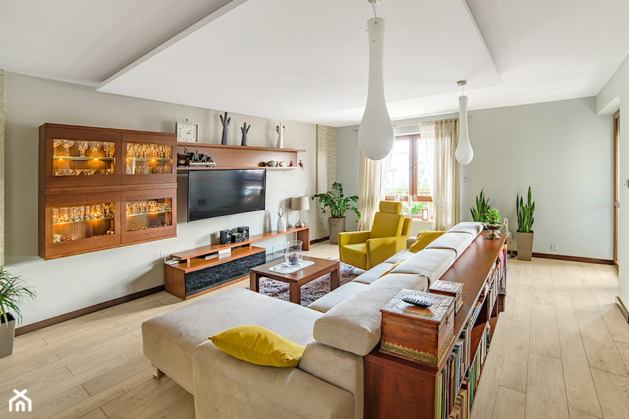 Mieszkanie Klasycznie - Średni biały salon, styl tradycyjny - zdjęcie od Niebudek Interior Design Agnieszka Niebudek