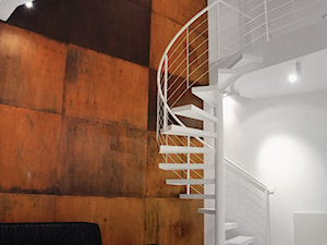 Corten White - Salon, styl minimalistyczny - zdjęcie od Bidermann Design