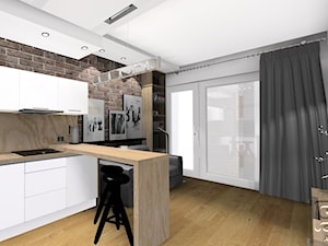 Mieszkanie Artystyczny Żoliborz - Salon, styl industrialny - zdjęcie od 4-style Studio Projektowe