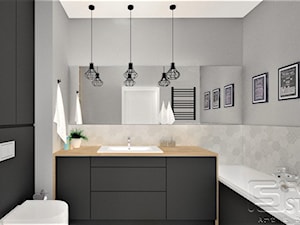 Sypialnia i dwie łazienki Wilanów - Łazienka, styl nowoczesny - zdjęcie od 4-style Studio Projektowe