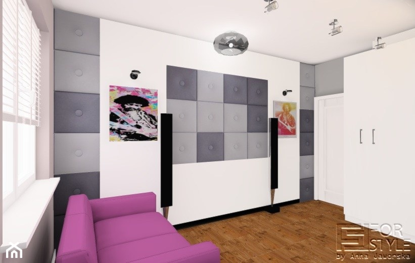 Mieszkanie na Tarchominie - Pokój dziecka, styl nowoczesny - zdjęcie od 4-style Studio Projektowe