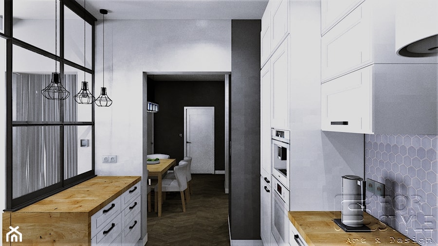 Mieszkanie Wilanów - Kuchnia, styl industrialny - zdjęcie od 4-style Studio Projektowe