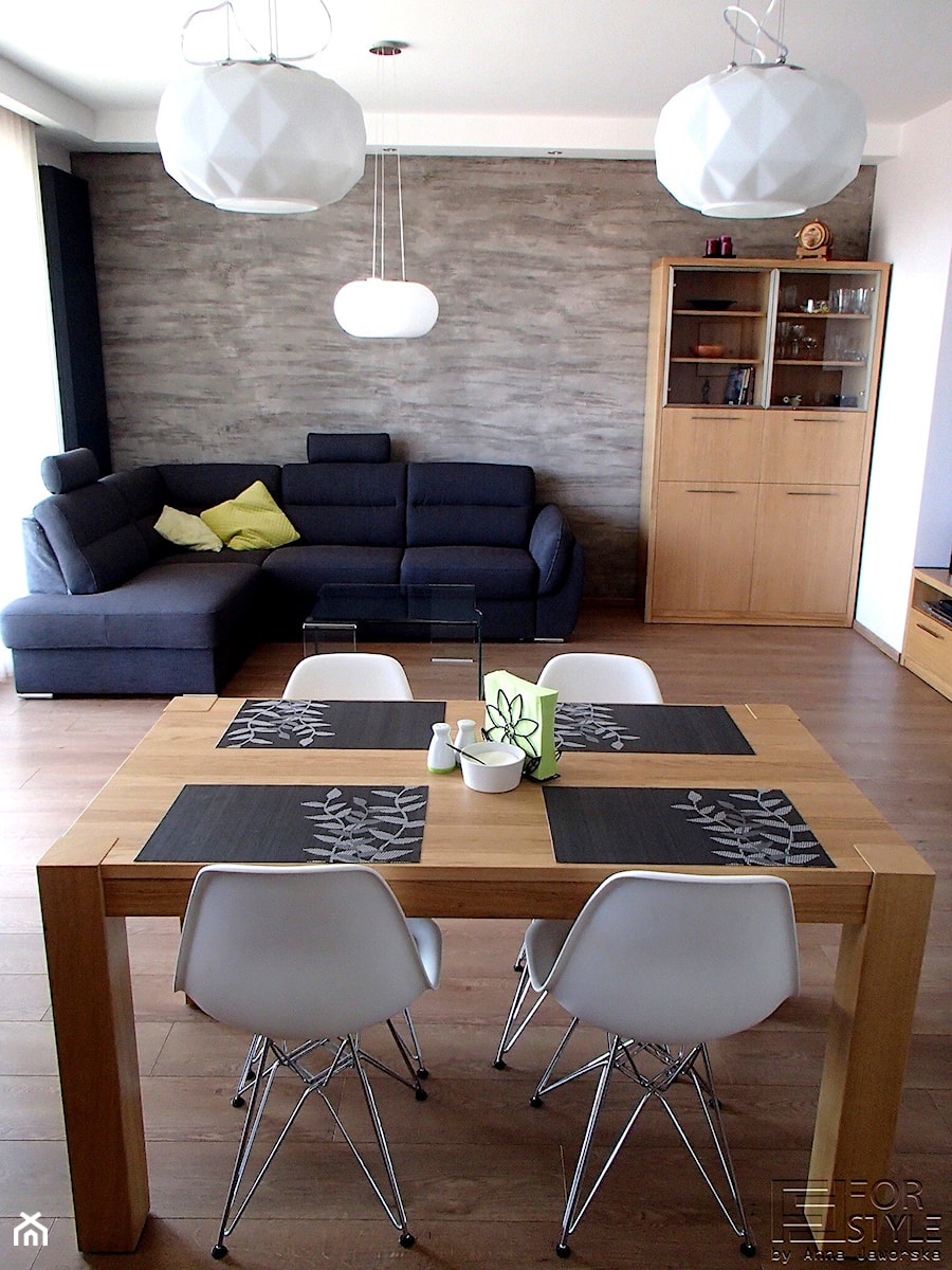 Mieszkanie na Białołęce - Salon, styl nowoczesny - zdjęcie od 4-style Studio Projektowe
