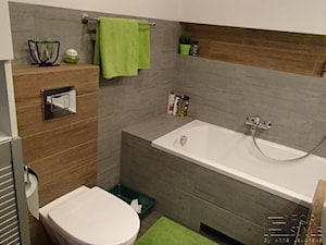 Łazienka na Tarchominie - Mała bez okna łazienka, styl nowoczesny - zdjęcie od 4-style Studio Projektowe