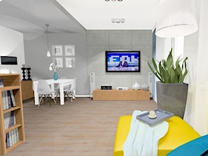 Salon i przedpokój Bemowo - Salon, styl nowoczesny - zdjęcie od 4-style Studio Projektowe