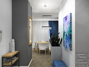 Mieszkanie Wilanów - Hol / przedpokój, styl nowoczesny - zdjęcie od 4-style Studio Projektowe