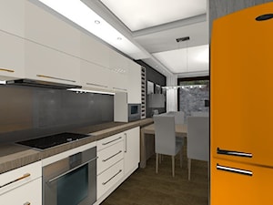 Przytulnie, praktycznie i nowocześnie na Żoliborzu - Kuchnia, styl nowoczesny - zdjęcie od 4-style Studio Projektowe