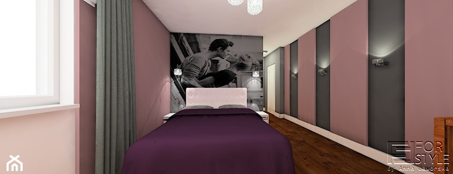 Mieszkanie na Tarchominie - Sypialnia, styl nowoczesny - zdjęcie od 4-style Studio Projektowe