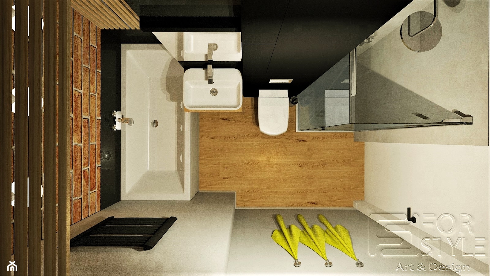Mieszkanie na Bielanach - Mała bez okna łazienka, styl industrialny - zdjęcie od 4-style Studio Projektowe - Homebook
