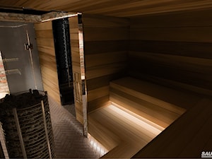 metamorfoza piwnicy - sauna fińska - zdjęcie od PRAPA Piotr Rytlewski Autorska Pracownia Architektoniczna