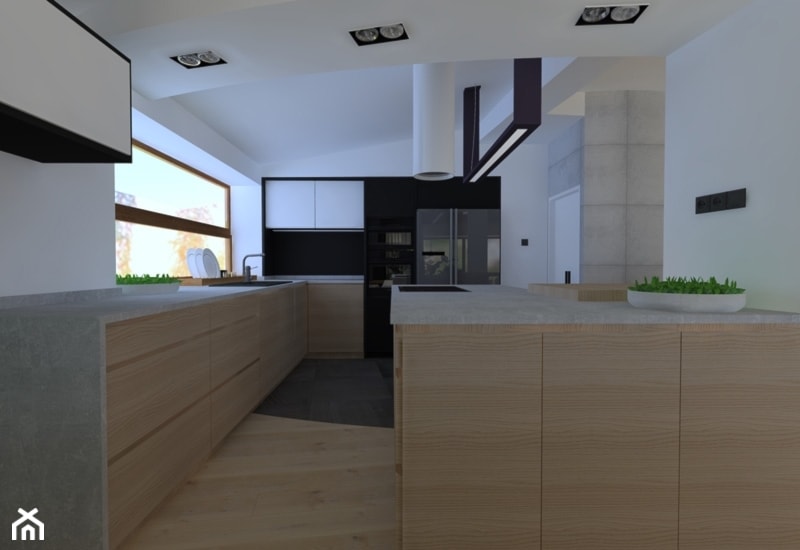 Dom 260 m2 - Kuchnia, styl nowoczesny - zdjęcie od Projekt Kolektyw