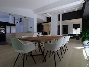 Dom 260 m2 - Jadalnia, styl nowoczesny - zdjęcie od Projekt Kolektyw