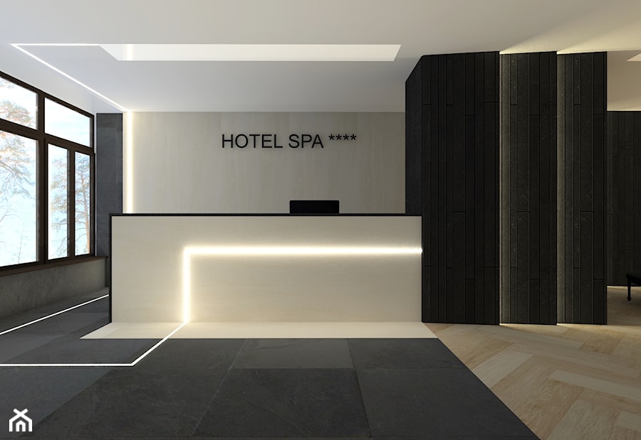 Hotel - Wisła - Hol / przedpokój, styl nowoczesny - zdjęcie od Projekt Kolektyw