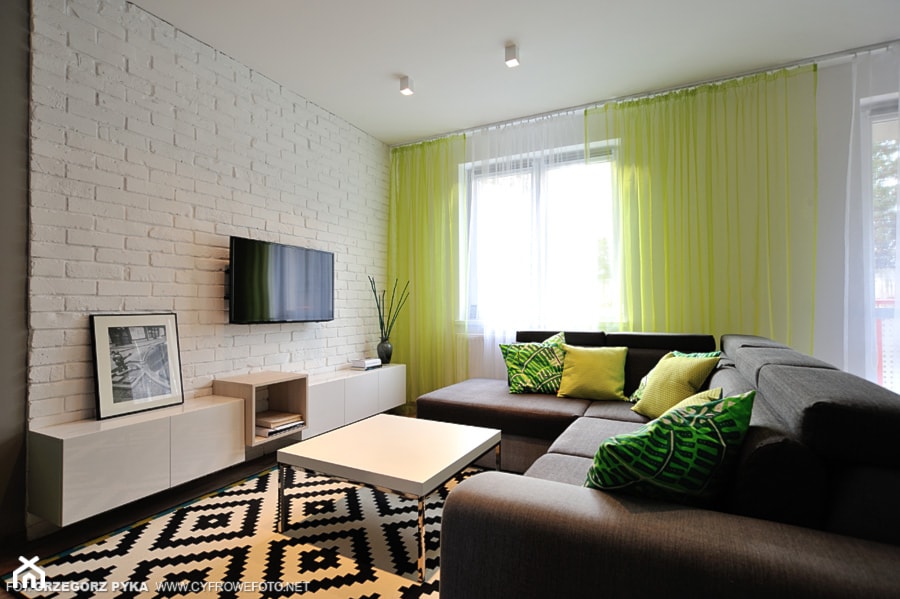 Mieszkanie 72 m2 - Salon - zdjęcie od Projekt Kolektyw