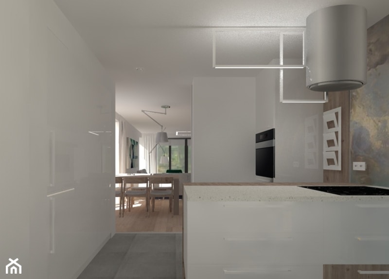 Dom 140m - Otwarta kuchnia, styl nowoczesny - zdjęcie od Projekt Kolektyw
