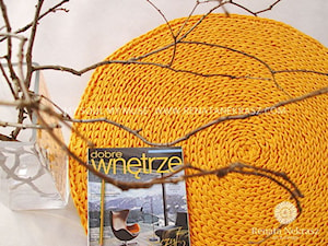 Handmade crochet rug model COPENHAGEN YELLOW - zdjęcie od Renata Nekrasz Art & design