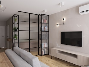 Mieszkanie w Krakowie Czyżynach - Salon, styl nowoczesny - zdjęcie od ML Projekt