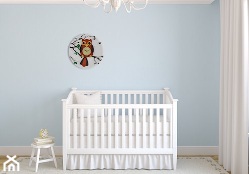 Średni niebieski pokój dziecka dla niemowlaka dla chłopca - zdjęcie od Mango