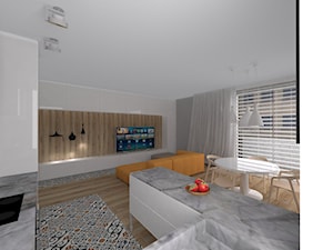Mieszkanie z zółtym akcentem - Kuchnia, styl nowoczesny - zdjęcie od INSOLITO INTERIOR