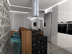 Apartament 149 m^2 Warszawa - Kuchnia, styl nowoczesny - zdjęcie od INSOLITO INTERIOR